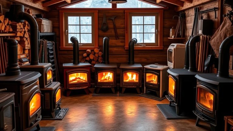 top garage wood stoves