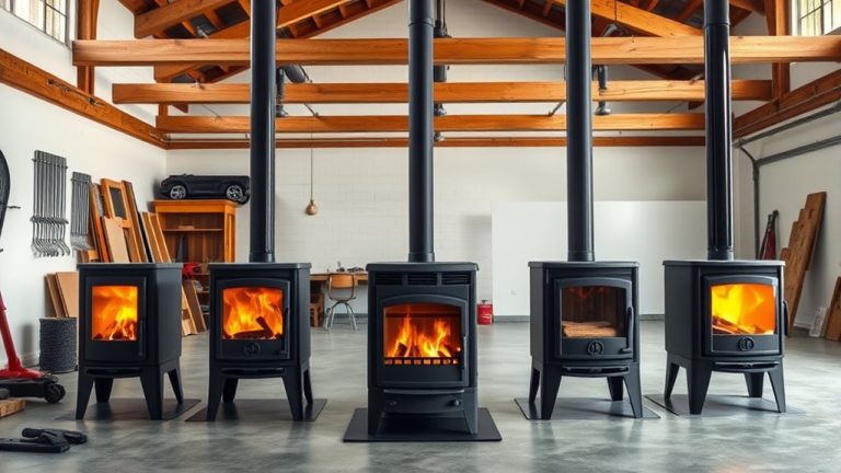 top garage wood stoves