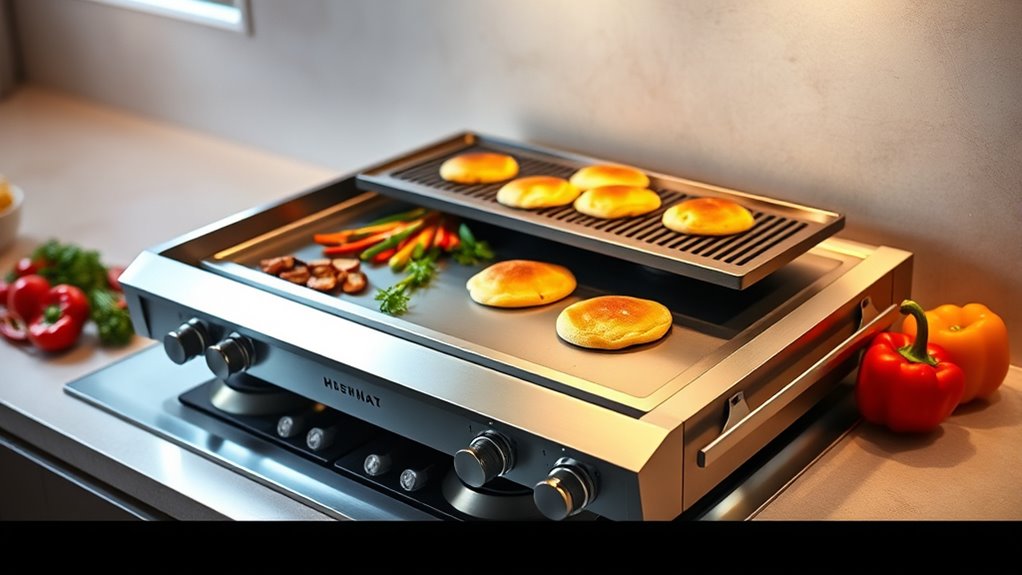 top gas stove griddles