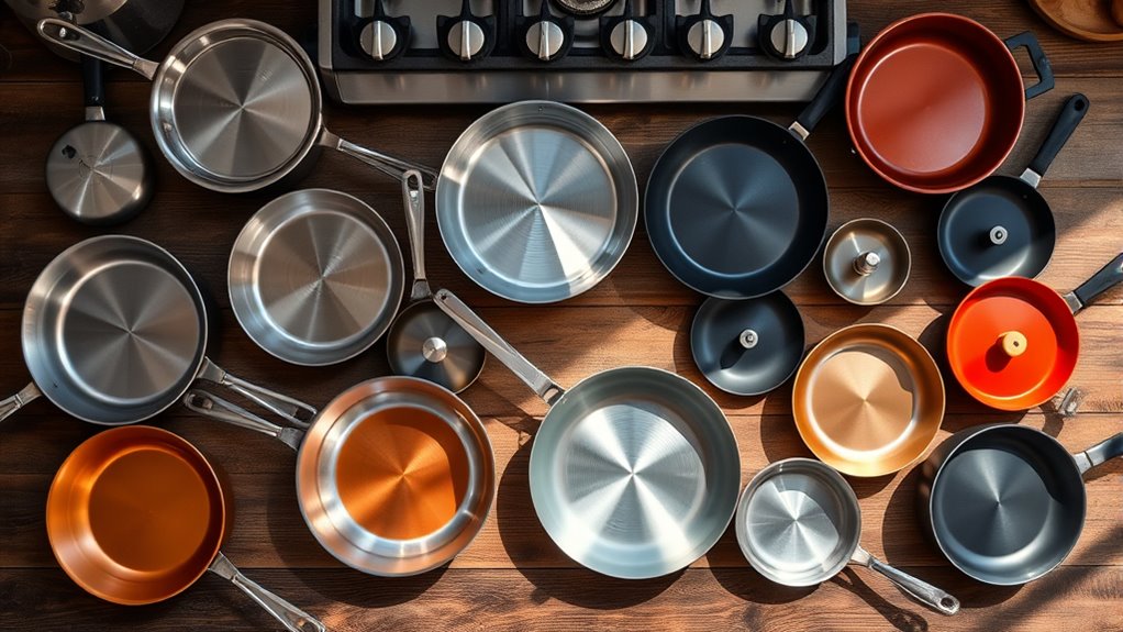 top gas stove pans
