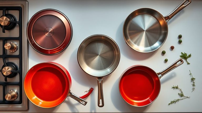 top gas stove skillets