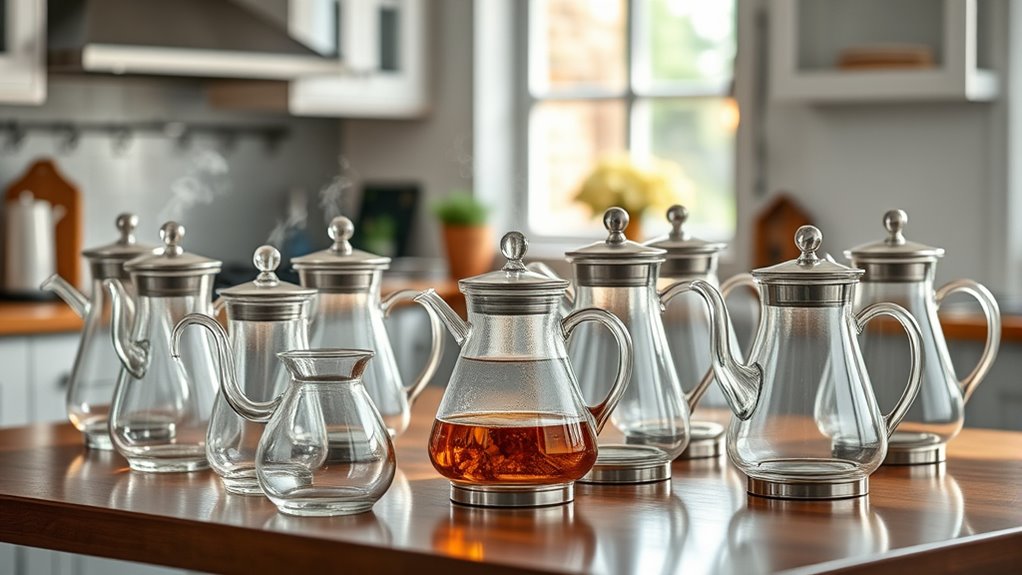 top glass tea kettles