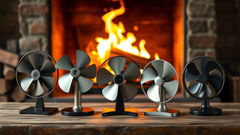 top heat stove fans