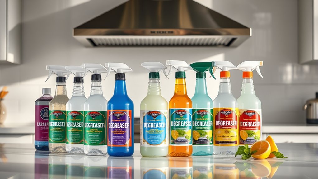 top stove hood degreasers