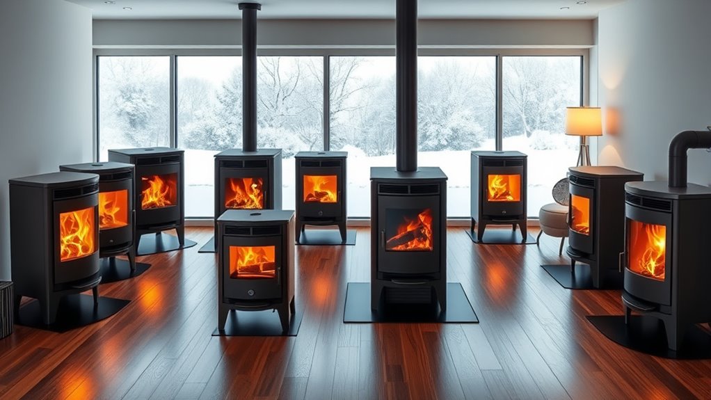 top wood burning stoves