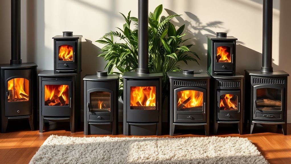 top wood burning stoves