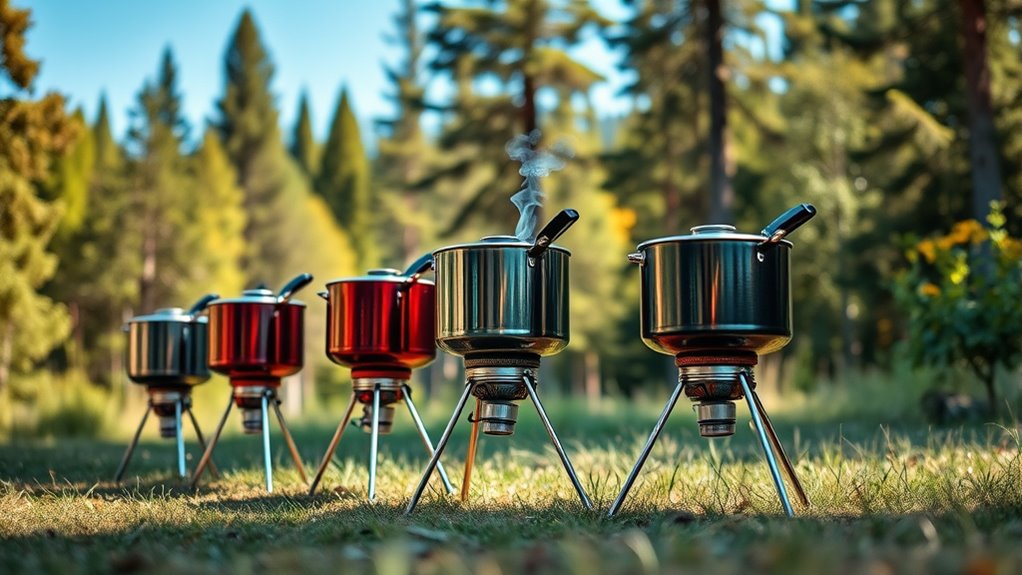 camping stoves with legs