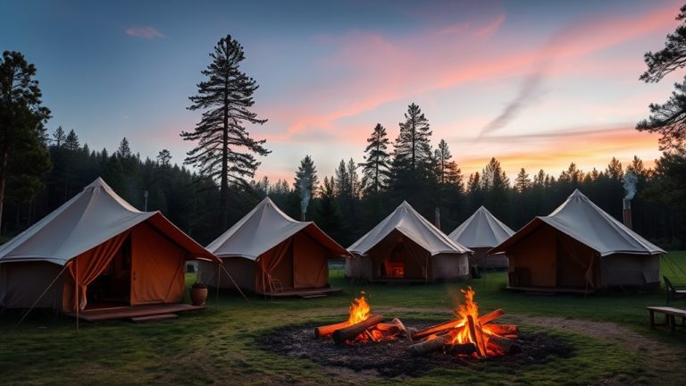 canvas tents with stoves