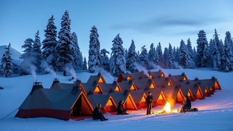 cold weather tents with stoves