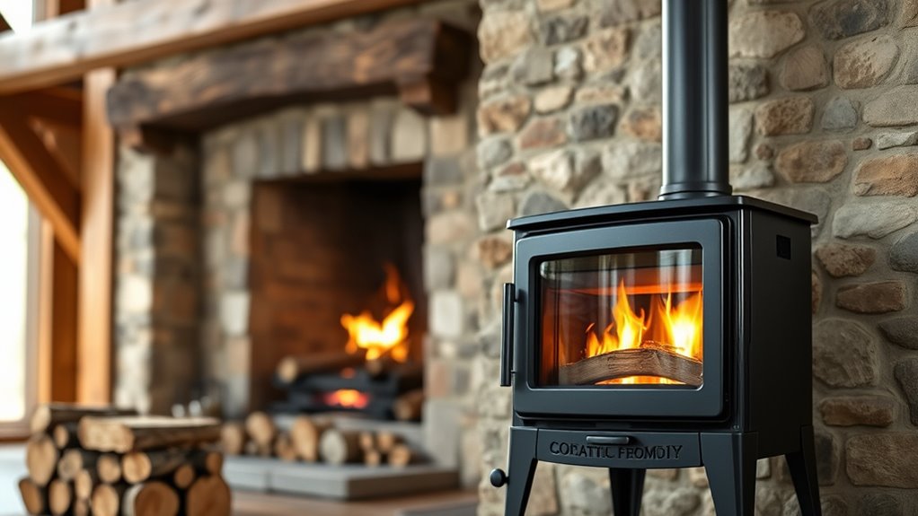 efficient heating wood stoves