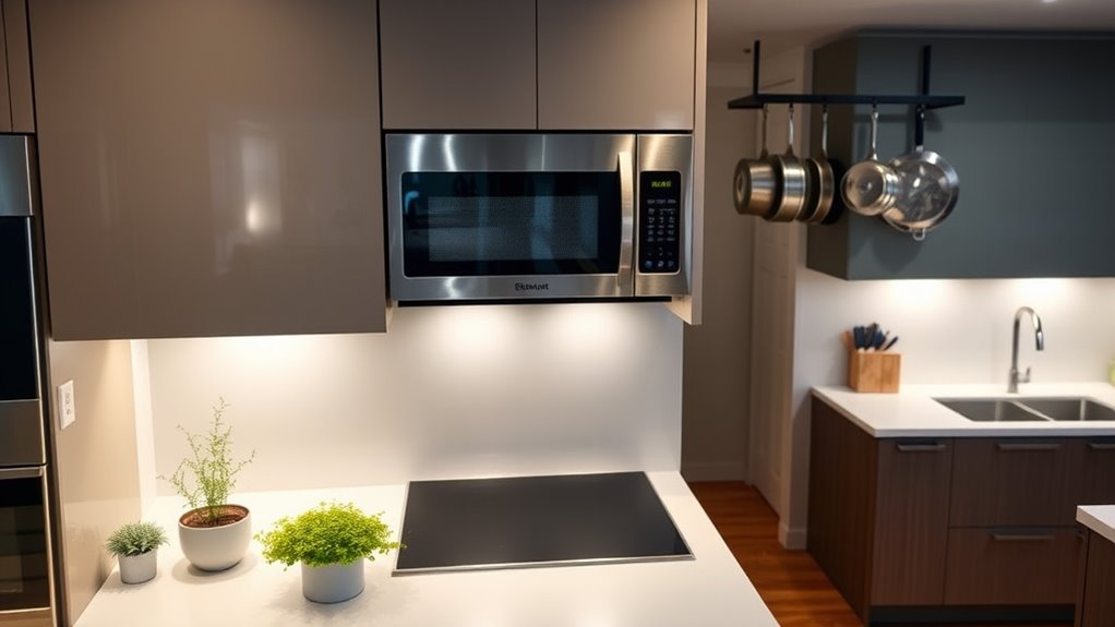 space saving microwave ovens