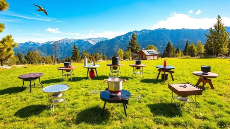 top camping stove tables