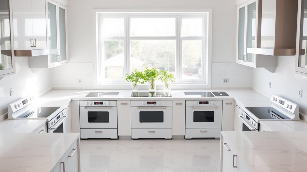 top white electric stoves