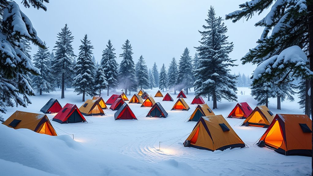 winter tents with stoves